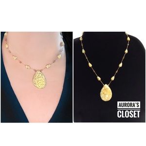 Dabby Reid Yellow Crushed Abalone Necklace Pendant